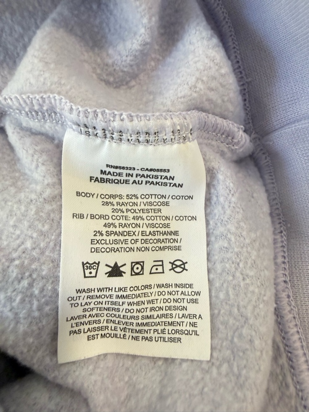 Nike Sportswear women's oversized cropped crewneck sweatshirt Size L Lavender - Picture 6 of 6